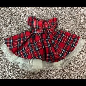 Pottery Barn kids doll dress plaid.